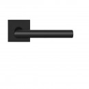 Poignées de porte sur rosaces carrées série EPL 28 Q Rhodos - noir mat KARCHER DESIGN