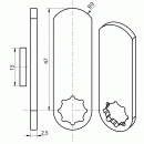 Came 15929-36 pour serrure Ronis 1700-57 et 14200-01 RONIS