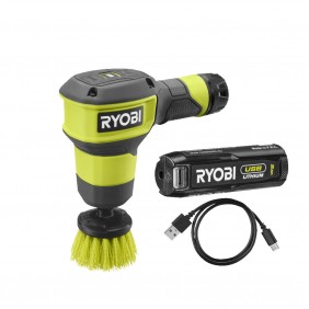 Brosse de nettoyage électrique 4V USB Lithium (1x2.0Ah) - RSCR4-120G RYOBI