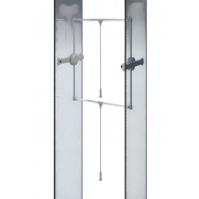 Penderie escamotable à rotation complète - 24 kg - LIFT 360° - aluminium AMBOS