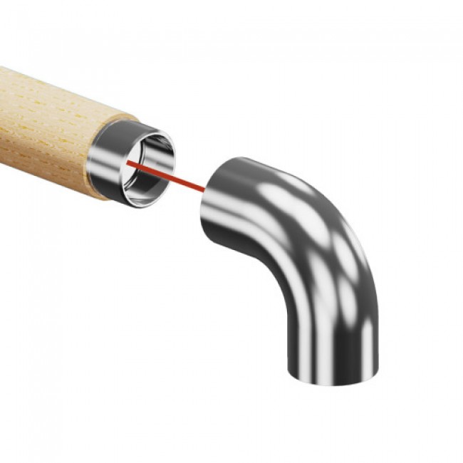 Embout d'extrémité inox diamètre 42 millimètres crosse2.jpg Design Production