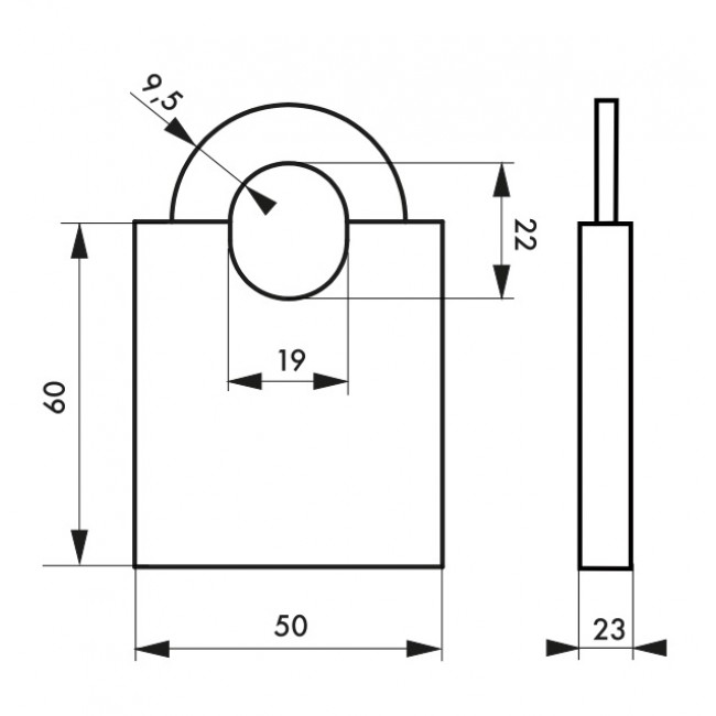 Cadenas inox - à anse protégée - 2 clés - 50 mm - Marinox.jpg FTH THIRARD
