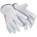 Gants anticoupure en cuir blanc HexArmor Chrome SLT 4061 - niveau E HexArmor