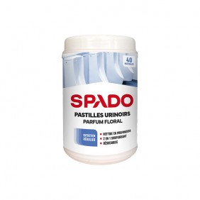 Pastilles désodorisantes pour urinoirs 2 en 1 - parfum floral SPADO