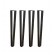 Pieds de table en métal - acier peint noir - lot de 4