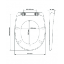 Abattant antibactérien blanc - déclipsable - Zen 4 DUBOURGEL