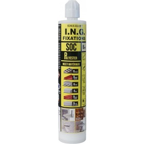 Scellement chimique SOC polyester tous matériaux - beige - 300 ml ING