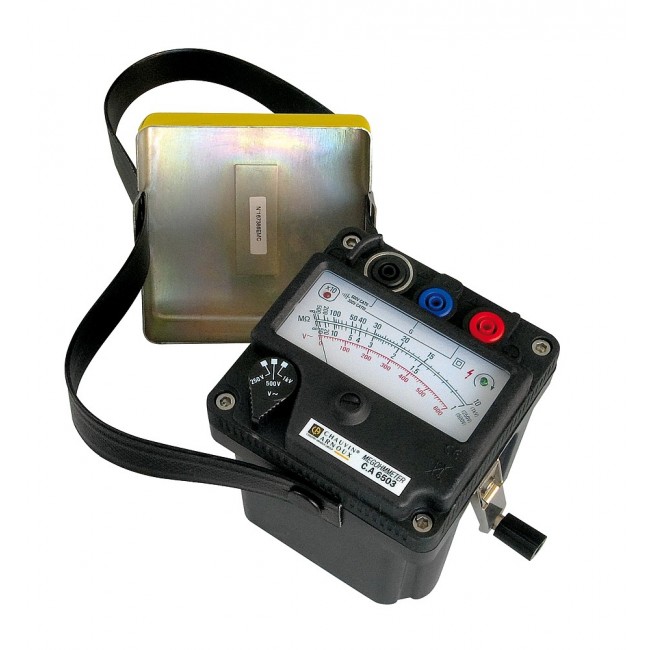 Contrôleur d'isolement analogique à magnéto CA 6503 - P01132504 - Bricozor.jpg CHAUVIN ARNOUX