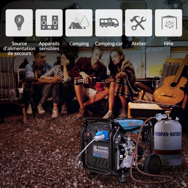 Groupe électrogène Inverter à essence:gaz - 8,5 kW - 230V - KS 8100iEG - Bricozor 7.jpeg KONNER & SOHNEN