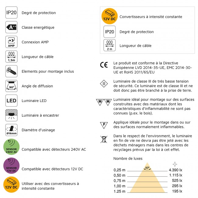 Spot LED - encastrable - 12 V - aluminium - kit de 6 - Alcor - Bricozor 1.jpeg EMUCA