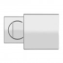 Bouton de porte fixe - forme cube Ø60 mm - série EK550 - inox poli KARCHER DESIGN