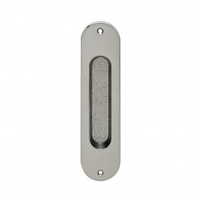 Poignée cuvette ovale - pour porte à galandage - série Z1702 - nickel satiné KARCHER DESIGN