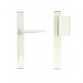 Poignées de porte sur plaques - Sans Souci type HLM Multiplex FICHET