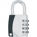 Cadenas à code - 155 - Design Blister - 4 molettes - gris - ep 16 ABUS
