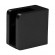 Pince à verre pour garde-corps - modèle 21 - 45 x 45 mm - noir - par 4