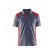 Polo de travail en coton piqué 3324 - rouge et gris clair