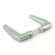 Poignée double pour portail - en aluminium - 3006M
