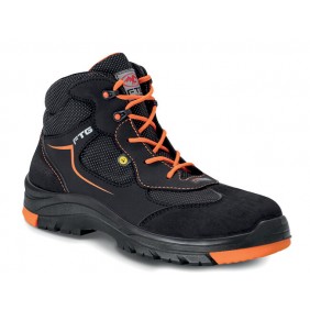 Chaussures de sécurité hautes URANUS S3 SRC ESD - noir et orange FTG SAFETY SHOES