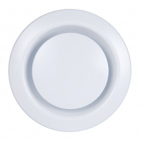 Bouche d'extraction et insufflation en plastique blanc AXELAIR
