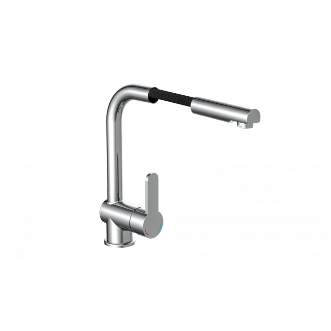 Mitigeur monocommande de cuisine - bec extractible - acier - London 3.jpeg SCHÜTTE