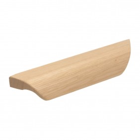 Poignée de meuble en bois de hêtre verni CS 220641 - Longueur 156 mm Interges