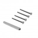 Set de 4 vis de fixation pour rosace 3-pièces avec carré 8x8 mm KARCHER DESIGN