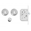 Poignées cuvettes pour porte à galandage -rondes -clé L -série EPD3 BB KARCHER DESIGN