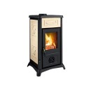 Poêle à bois en fonte émaillée avec revêtement céramique - 6 kW - Gemma LA NORDICA EXTRAFLAME