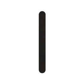 Plaque arrière étroite borgne - fixation invisible - 30 x 245 x 12 mm - noir cosmos KARCHER DESIGN