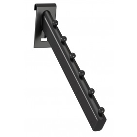 Bras de suspension incliné 35 cm avec 8 tenons arrêt de cintre Ø25 mm BOHNACKER