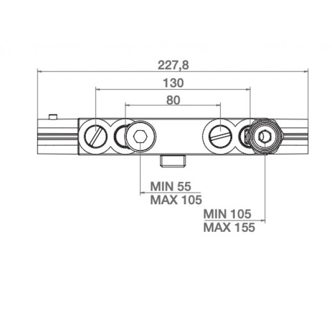 ROBINET THERMOSTATIQUE A380 ENTRAXE VARIABLE COTES 1.jpg ISIDRA
