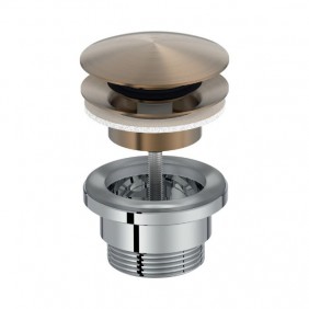 Bonde de lavabo clic-clac - diamètre 64 mm - laiton brossé JACOB DELAFON