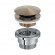Bonde de lavabo clic-clac - diamètre 64 mm - laiton brossé