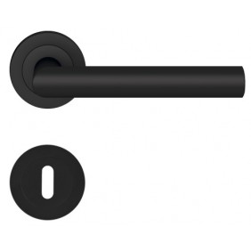 Poignées sur rosaces clé L - inox noir Cosmos - Rhodes ER28 KARCHER DESIGN