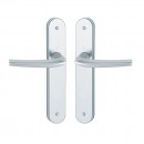 Poignées de porte sur plaques - EA 195 mm - argent - San Diego HOPPE