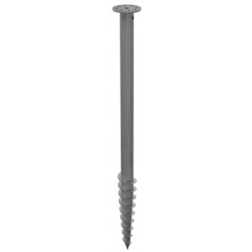 Vis de fondation pour sols fermes et remblais SPIRAL® -acier galvanisé COBRA