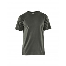 T-shirt de travail respirant 100% coton uni 3525 - vert armée BLAKLADER