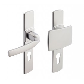 Poignée de porte sur plaques palières - aluminium - Artis VACHETTE