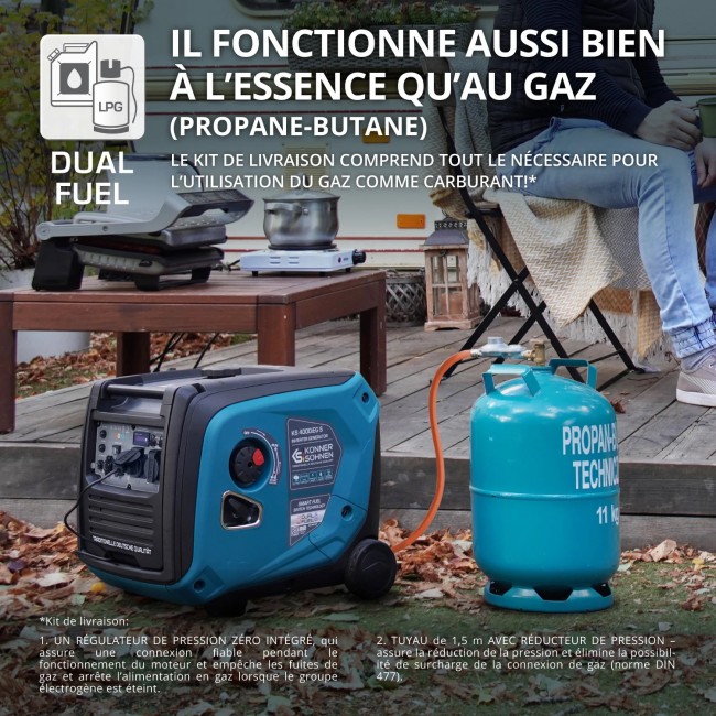 Groupe électrogène:onduleur à essence:gaz - 4 kW - 230V - KS 4000iEG S - Bricozor 4.jpeg KONNER & SOHNEN
