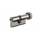 Cylindre à bouton de sûreté - nickelé - 5 clés brevetées - Velix VACHETTE