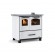 Cuisinière à bois - 7,5 kW - four de 41 L - Blanc - Family 4,5