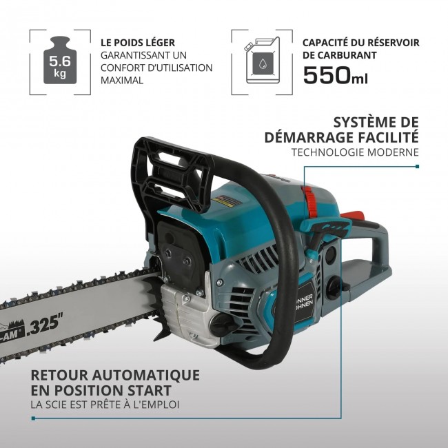 Tronçonneuse thermique 54 cm3 - 50 cm - KS CS31G-20-1 - Bricozor 4.jpeg KONNER & SOHNEN