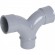 Coude pvc double à 87°30 - FF