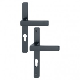 Poignées de porte sur plaques étroite - entraxe 195 mm - Ligne Toulon HOPPE