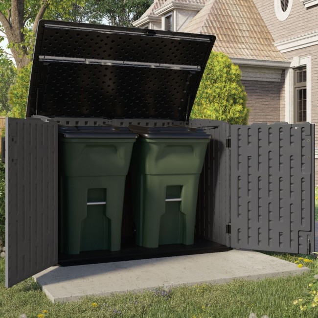 Coffre de jardin polyéthylène Stowaway - 1,98 m³ - plancher inclus - Bricozor 2.jpg SUNCAST