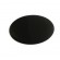 Plaque de sol crystal noir - poêle à bois et poêle à granulés - ronde