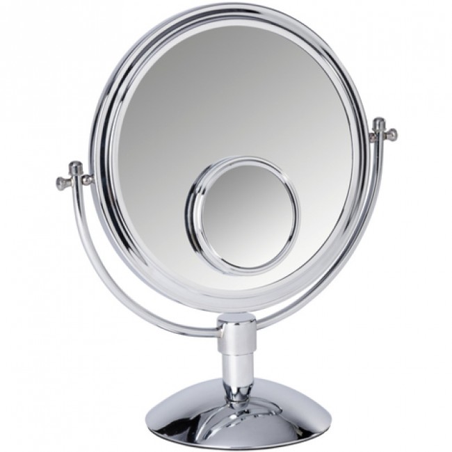 Miroir Maquillage Éclairé LED Grossissant 10X - Col Cygne Flexible, Ventouse, Pivotant 360°