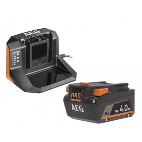 Pack batterie 4.0 Ah et chargeur 18V AEG Powertools