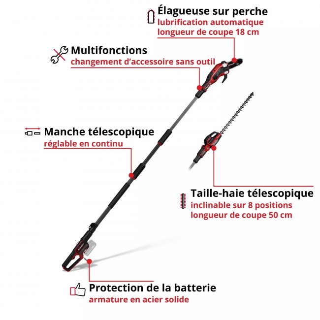 Outil multi-fonctions sans fil GP-HC 18:5020 Li T BL-Solo - Power X-Change - Bricozor 1.jpeg EINHELL