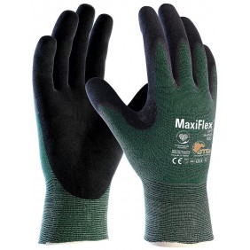 Gants de protection anti-coupure MAXIFLEX CUT enduction nitrile - vert ATG